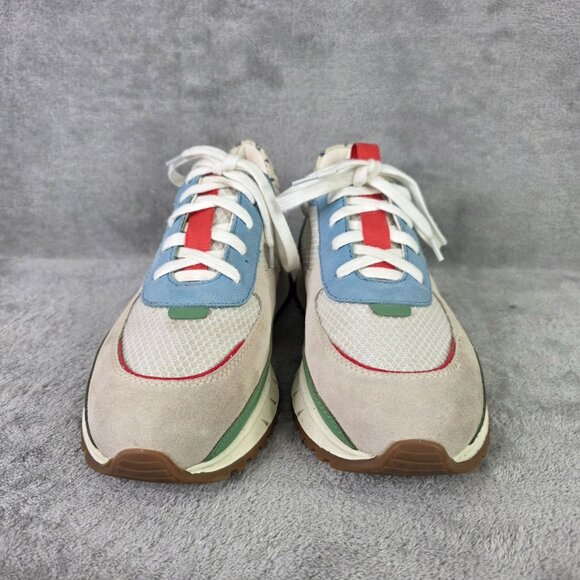 Womens Madewell MWL Trainer Kickoff Sneaker Shoes Suede Mesh Dalmatian Size 9.5M - Picture 6 of 8